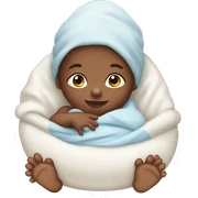 Newborn baby boy sticker