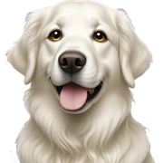 White golden retriever  sticker