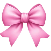 Cute pink bow sticker