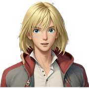 blonde boy with blue eyes sticker