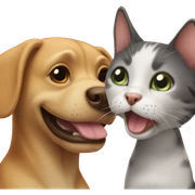 Dog and cat sticker