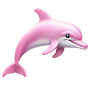 Pastel-pink-colors-dolphin sticker