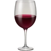 glass of red wine sticker