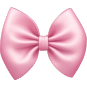 Light pink bow sticker