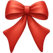 Red bow sticker