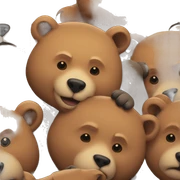 Bears cuddling sticker