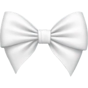 White bow sticker