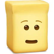 square butter sticker