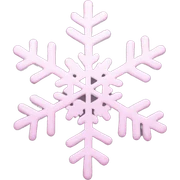 pastel pink snowflake  sticker