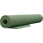 sage green half rolled out yoga mat sticker