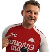 red shirt meme portrait sticker