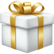 a white gift sticker