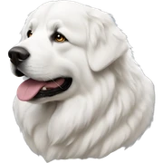 Great Pyrenees laying  sticker