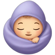 The newborn surrounded by stars sticker