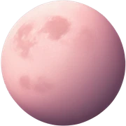 pastel pink moon sticker