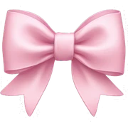 Light Pink bow sticker