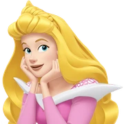 smiling princess with blonde hair sticker