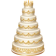 Wedding cake sticker