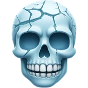 Cold skull sticker