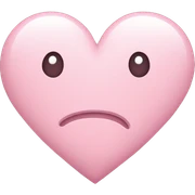 Light pink heart sticker