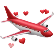 Valentine’s Day plane sticker