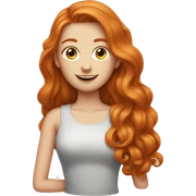 Ginger beautiful girl sticker