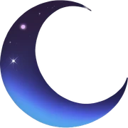 crescent sticker