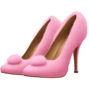 Furry pink heels  sticker