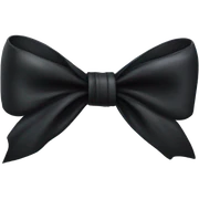 Black bow sticker