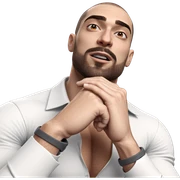 muscular man in white shirt sticker
