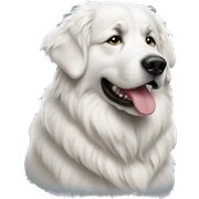 Great Pyrenees sitting sticker