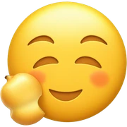 playful boy with food emoji sticker