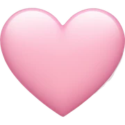 light pink heart sticker