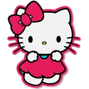 Hello kitty with bow  sticker