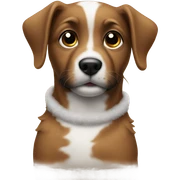 Christmas puppy sticker
