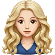 Long wavy hair white girl  sticker