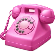 90’s pink telephone  sticker