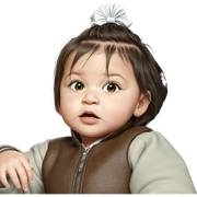 realistic portrait of a girl sticker