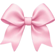 Baby pink bow sticker