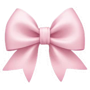 Light pink bow sticker