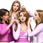 group of glamorous girls sticker