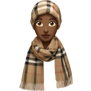 Burberry scarf sticker