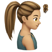 ponytail sticker
