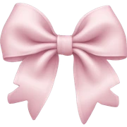 Pale Pink bow sticker