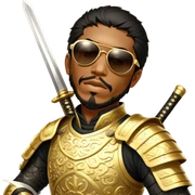 Golden Samurai sticker