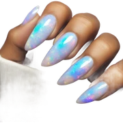 opal crystal painted nails 💅  sticker