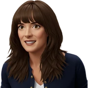 smiling girl in casual outfit sticker