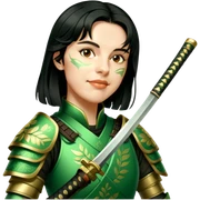 Emerald Samurai sticker