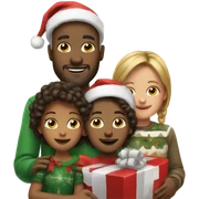 Christmas, family sticker