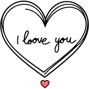 I love you sticker